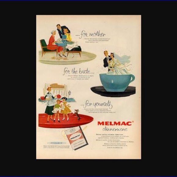 STETSON Melmac Vintage MCM Robin Egg Blue Berry Bowls - Set of 4 - Picture 7 of 7